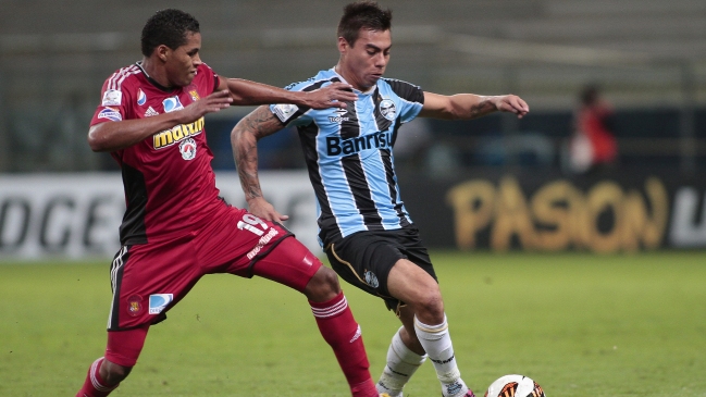 Gremio goleó a Caracas por Copa Libertadores con Eduardo Vargas como titular