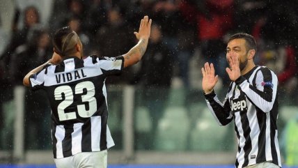   Juventus avanzó a los cuartos de final de la Liga de Campeones con Vidal como figura 