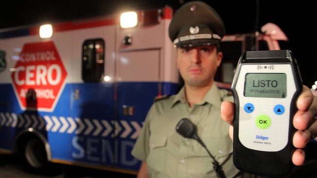 Accidentes por conducir en estado de ebriedad bajaron un 25 por ciento en 2012