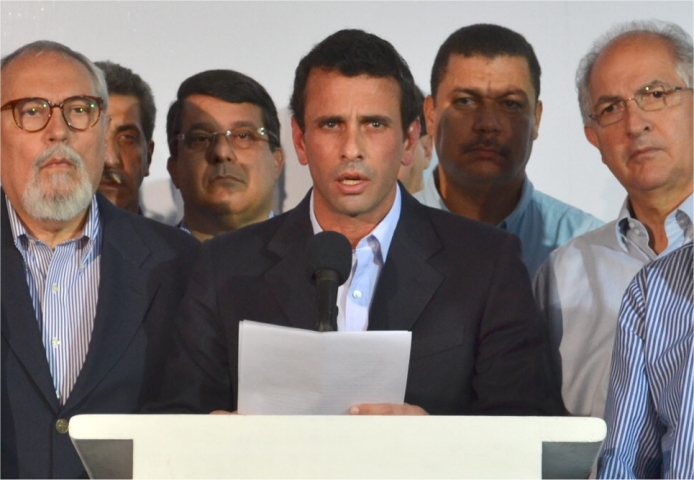 Henrique Capriles: A Maduro nadie lo eligió presidente