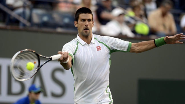 Djokovic superó a Fognini y avanzó a octavos de final en Indian Wells