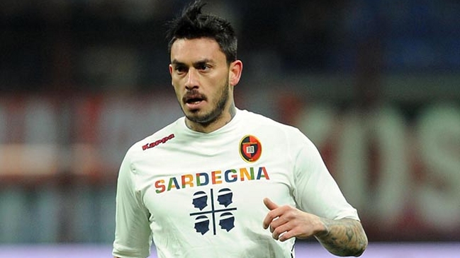 Mauricio Pinilla participó en empate de Cagliari por la fecha 29 de la Liga italiana