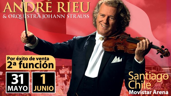 Por éxito de ventas, André Rieu sumó otro show en Chile