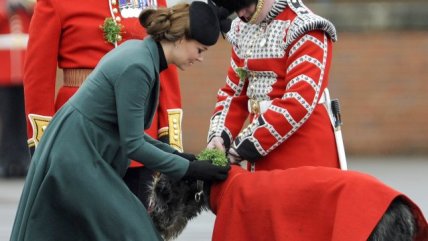 Kate Middleton celebró con la guardia irlandesa el día de San Patricio