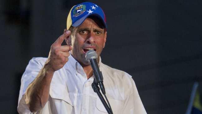Capriles dijo que no entregará Venezuela a 