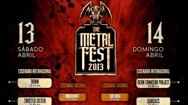 The Metal Fest anunció la programación y horarios de sus jornadas