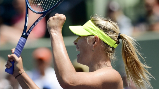 Maria Sharapova venció a Jelena Jankovic y alcanzó la final en Miami