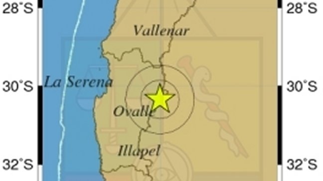 Sismo se registró en la región de Coquimbo