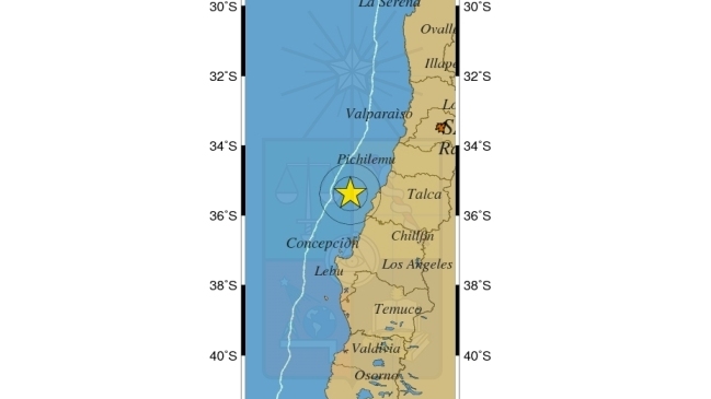 Temblor de mediana intensidad sacudió a la zona centro sur