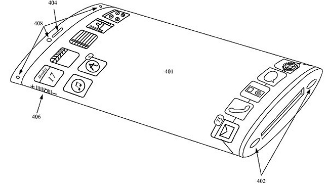 Apple quiere patentar modelo sin pantalla plana