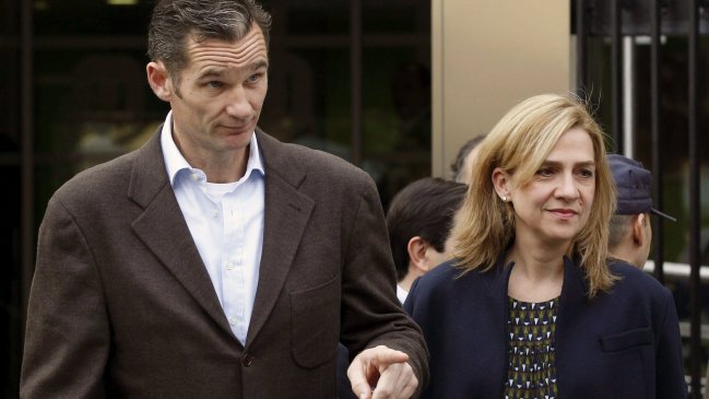 La infanta Cristina, hija menor del rey de España, fue imputada en el caso Nóos
