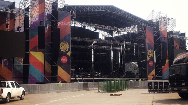 Autoridades fiscalizaron instalaciones para Lollapalooza