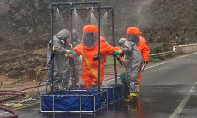Ruta 5 habilitada en una calzada al norte de La Serena por derrame de ácido