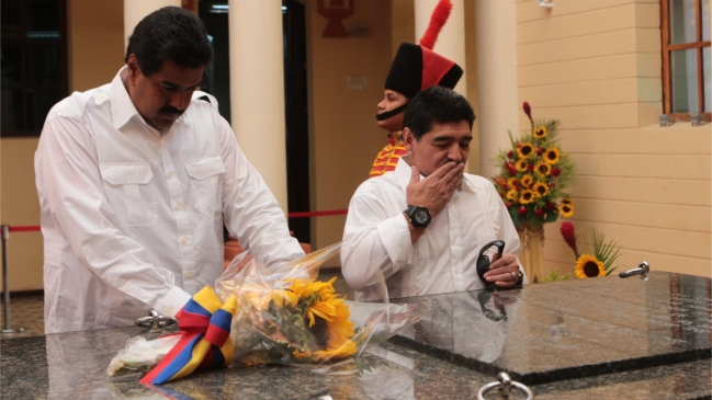 Maradona: Con Maduro vamos a seguir en la misma línea de no dejarnos pisotear