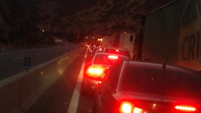 Bus se incendió al interior del túnel Lo Prado