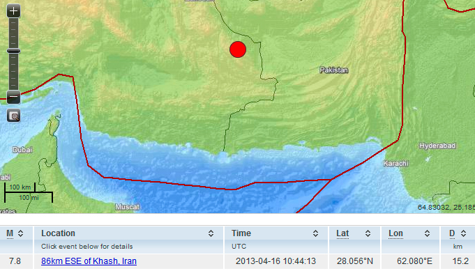 Terremoto remeció Irán