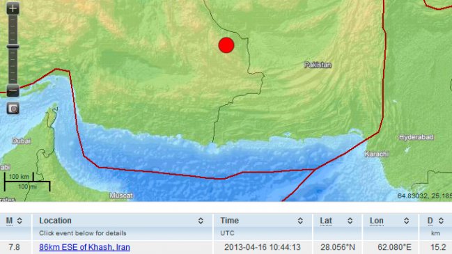 Terremoto remeció Irán