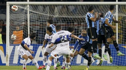 Miguel Aceval anotó la igualdad ante Gremio por Copa Libertadores