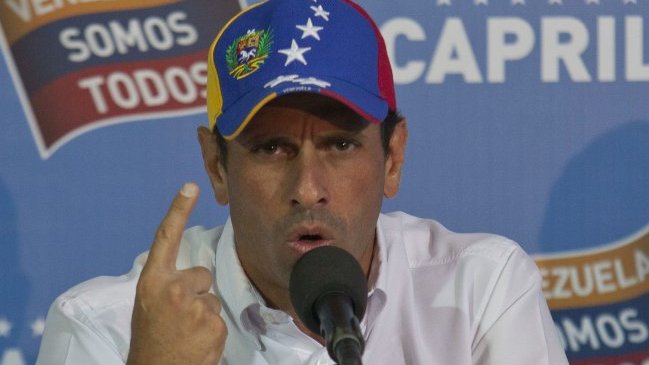 Capriles anunció impugnación y pidió repetición total o parcial de comicios