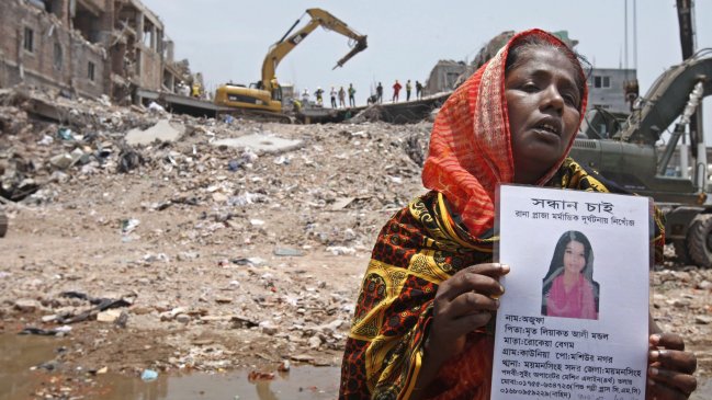 A 610 aumentó cifra de muertos por derrumbe en Bangladesh
