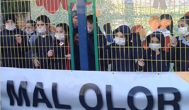 Vecinos de San Joaquín protestaron por malos olores