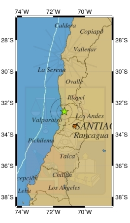 Sismo de menor intensidad afectó a la Región de Valparaíso