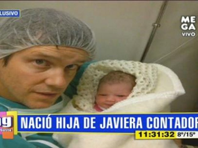 Nació la primera hija de la actriz y animadora Javiera Contador