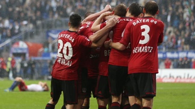 Bayer Leverkusen celebró ante Hamburgo en la última fecha de la Bundesliga