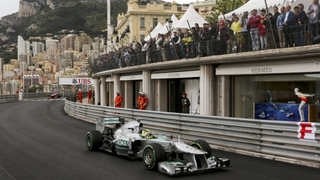 La grilla de salida del Gran Premio de Mónaco de la Fórmula 1