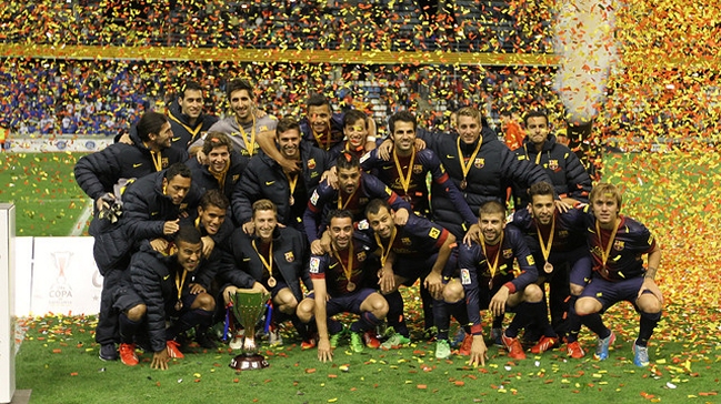 Alexis Sánchez fue protagonista en la obtención de la Copa Cataluña