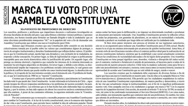 Profesores de Derecho apoyaron propuesta 