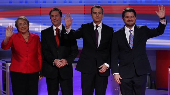 Las posturas de Bachelet, Gómez, Orrego y Velasco en su primer debate