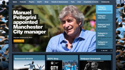 Manuel Pellegrini fue presentado por el sitio web de Manchester City