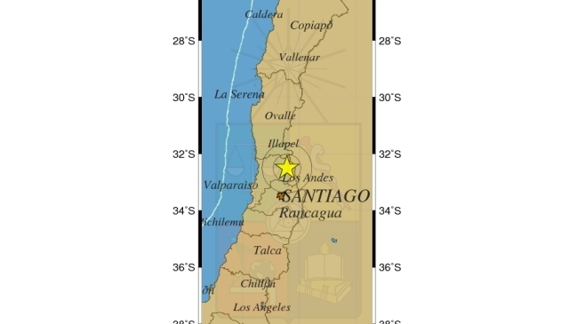 Temblor afectó a la zona centro del país