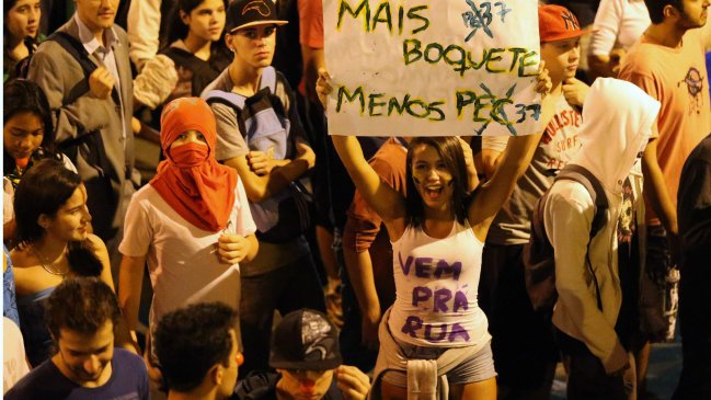 Los primeros triunfos de las protestas en Brasil