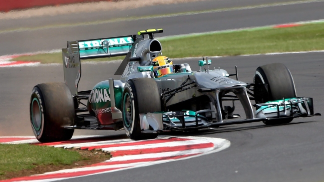 La grilla de salida del Gran Premio de Gran Bretaña de la Fórmula 1