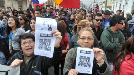   Iquiqueños protestan ante eventual suspensión de la fiesta de La Tirana 