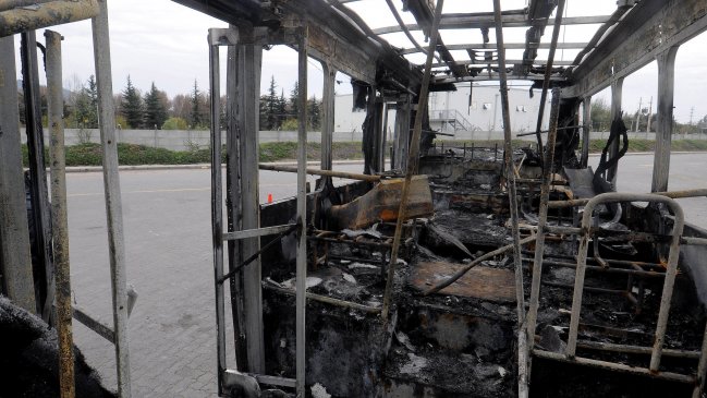 Intendencia se querelló por ataque a un bus del Transantiago