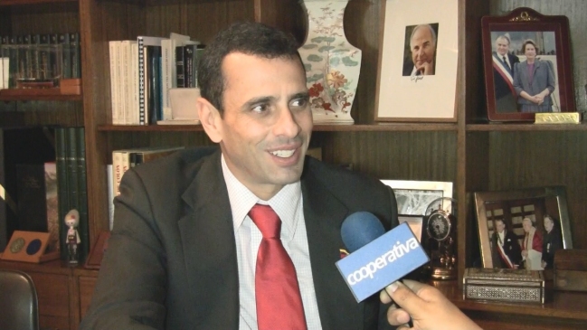 Capriles: Estoy seguro de que con Bachelet siempre habrá buenas relaciones