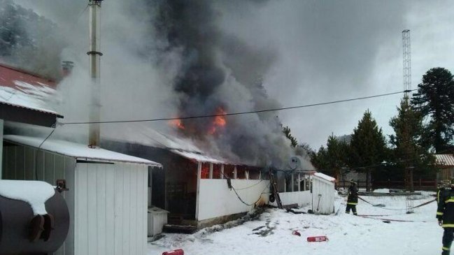 Incendio en la aduana de Icalma destruyó dependencias del SAG