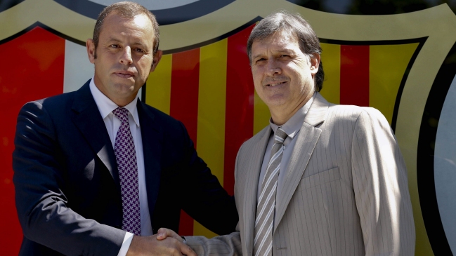 Gerardo Martino firmó su contrato y fue presentado en Barcelona