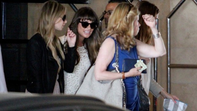 Lea Michele reaparece en público por primera vez tras la muerte de Cory Monteith