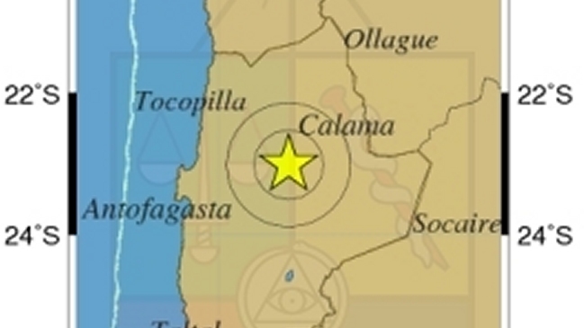 Sismo de 4,9 Richter afectó a la Región de Antofagasta