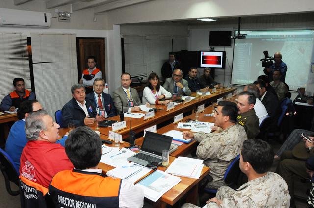 Onemi evaluó a autoridades de Arica y Parinacota ante terremoto 9 Richter