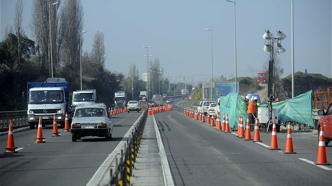 Implementan desvíos en Ruta 5 Sur por trabajos en el puente Maipo