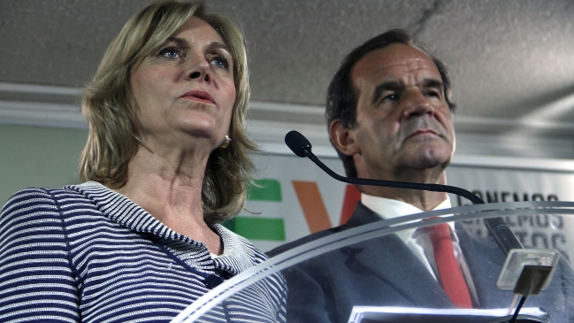 Matthei tuvo su primera actividad en terreno con Allamand