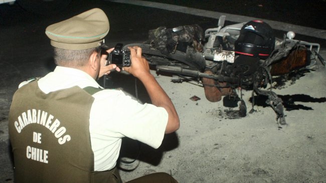 Hombre murió tras chocar en una moto recién robada