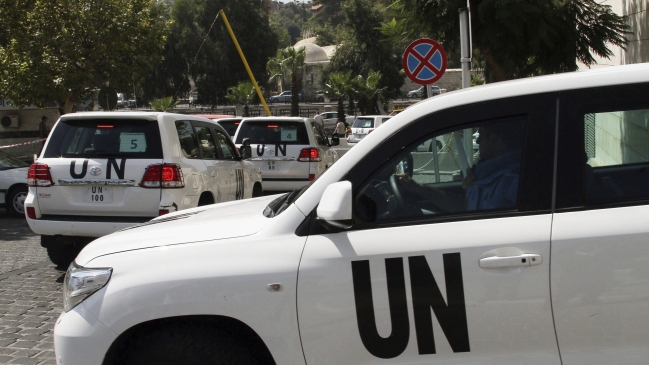 ONU denunció ataque de francotiradores contra uno de sus vehículos en Siria