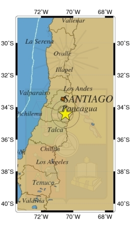 Sismo de magnitud 5,2 Richter despertó a la zona central del país