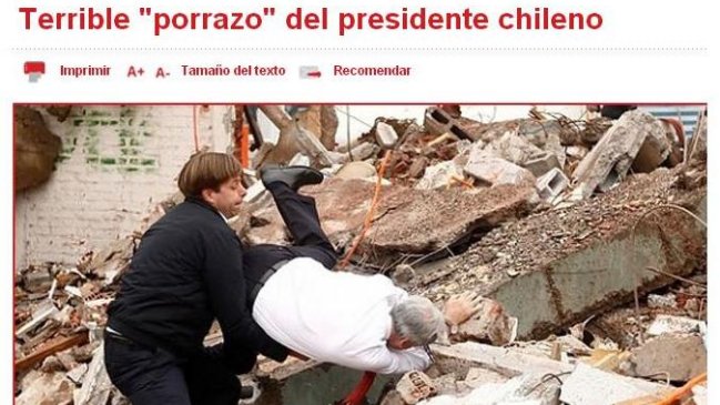 Diarios del mundo reprodujeron caída de Piñera